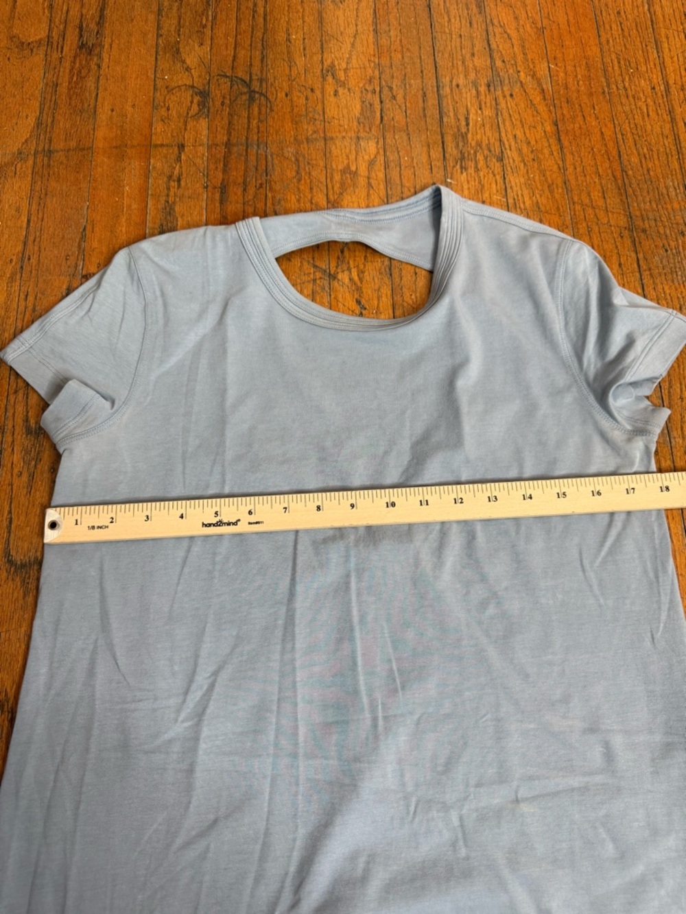 Lululemon Women's Day Tripper Short Sleeve Dress Pima Cotton Size 2 Blue - Picture 9 of 10